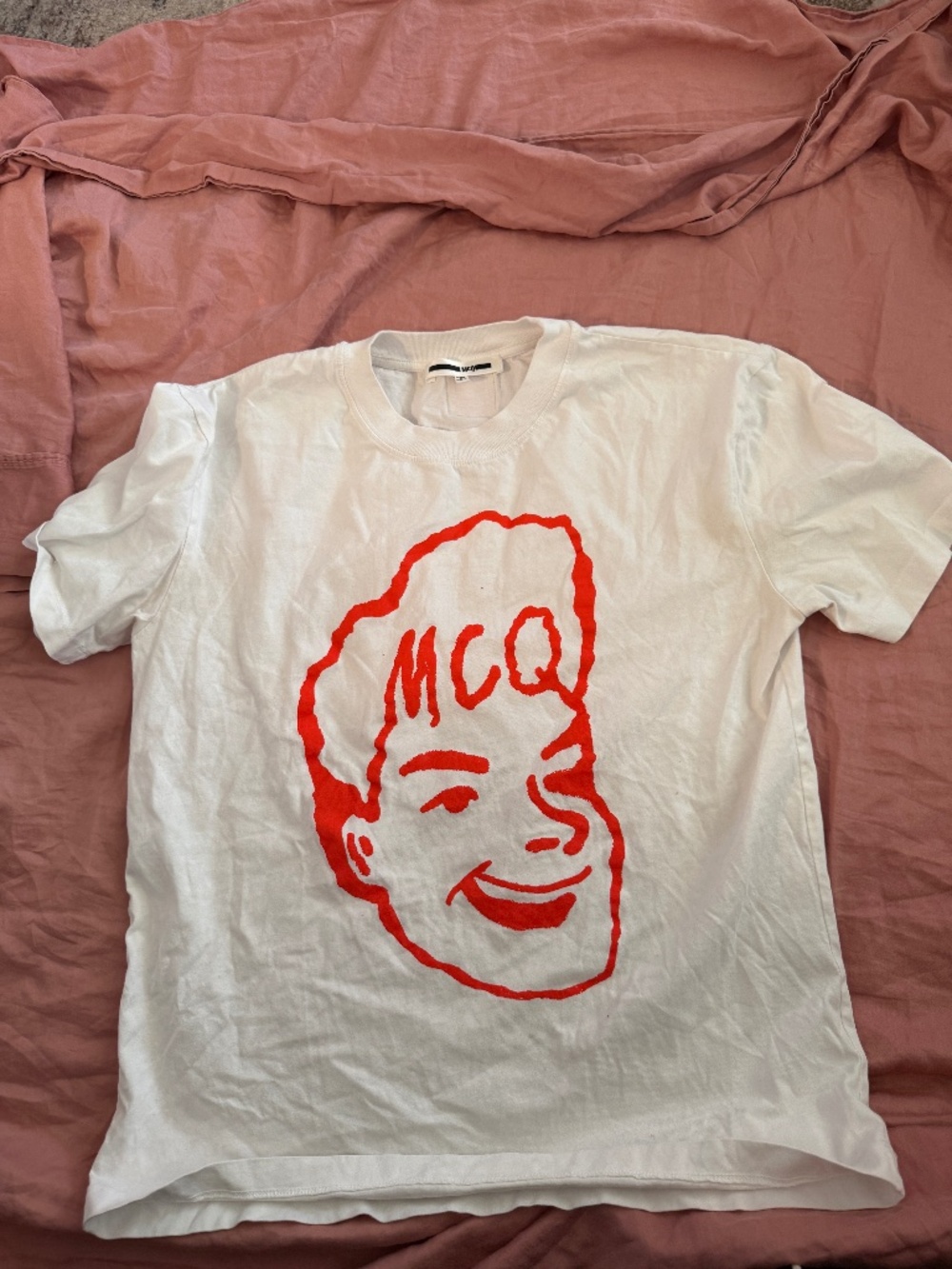 White & red McQ Alexander McQueen t-shirt